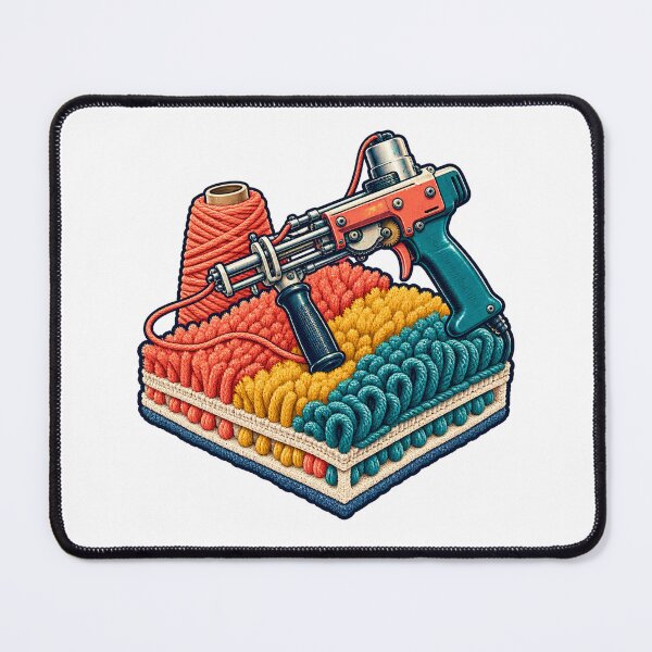Item preview, Tufting Gun and Raised Yarn Pile Design designed and sold by UrbanCanvvas.