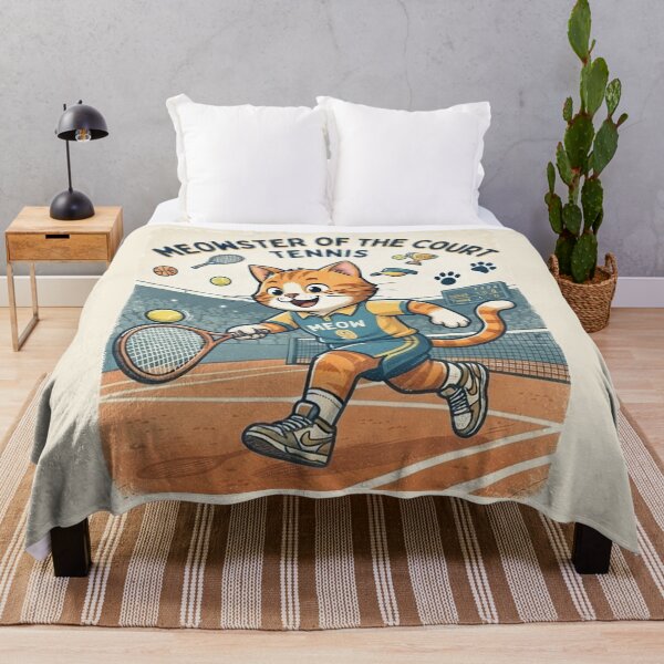Item preview, Meowster of the Court Tennis Cat - Cute Vintage Tennis Player Cat Lover Gift designed and sold by PetalsPaws.