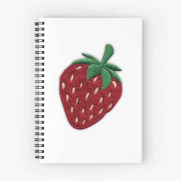 Item preview, Classic Red Strawberry Embroidered Patch – Cute Fruit Iron-On Applique for Clothing & Bags designed and sold by kaizen x malena.