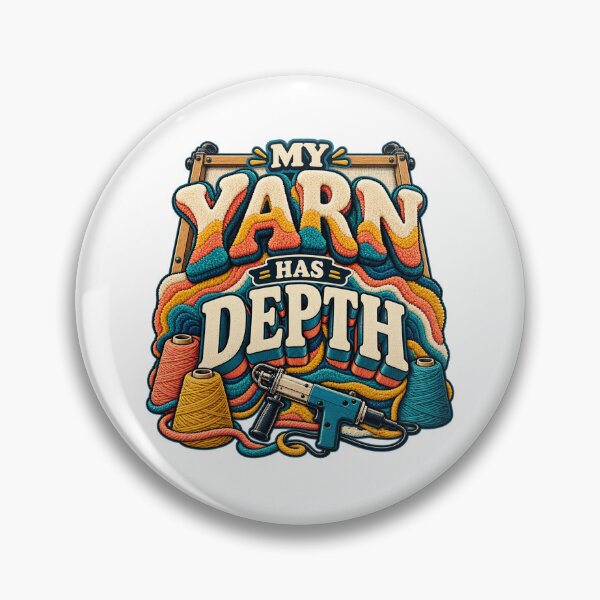 Item preview, Rug Tufting Artist Pun — My Yarn Has Depth designed and sold by UrbanCanvvas.