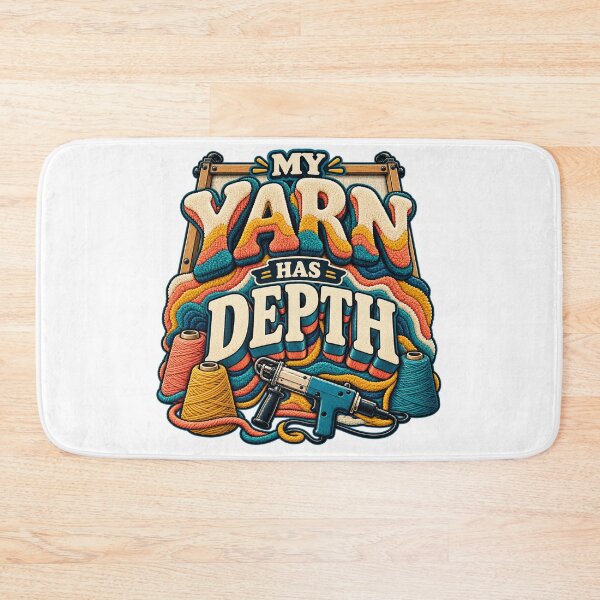 Item preview, Rug Tufting Artist Pun — My Yarn Has Depth designed and sold by UrbanCanvvas.