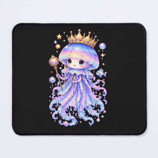 Item preview, Jellyfish Princess – Cute Kawaii Magical Ocean Fantasy designed and sold by Dreamy Ocean Art.