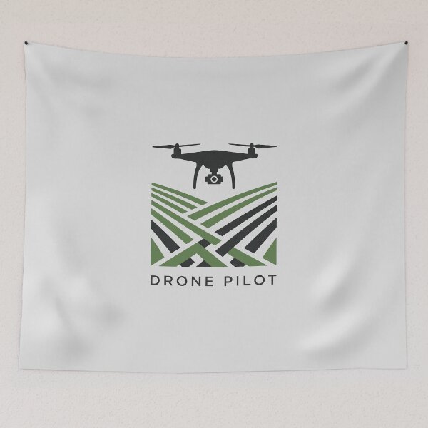 Item preview, Drone Pilot Agricultural Fields Quadcopter Aerial Mapping Graphic designed and sold by KiwiRider.