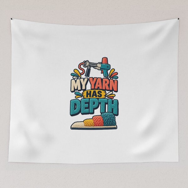 Item preview, Funny Tufting Shirt — My Yarn Has Depth designed and sold by UrbanCanvvas.