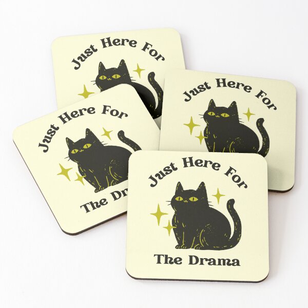 Item preview, Sarcastic Black Cat Funny Quote Meme Vintage Linocut Graphic Art designed and sold by Catophile.
