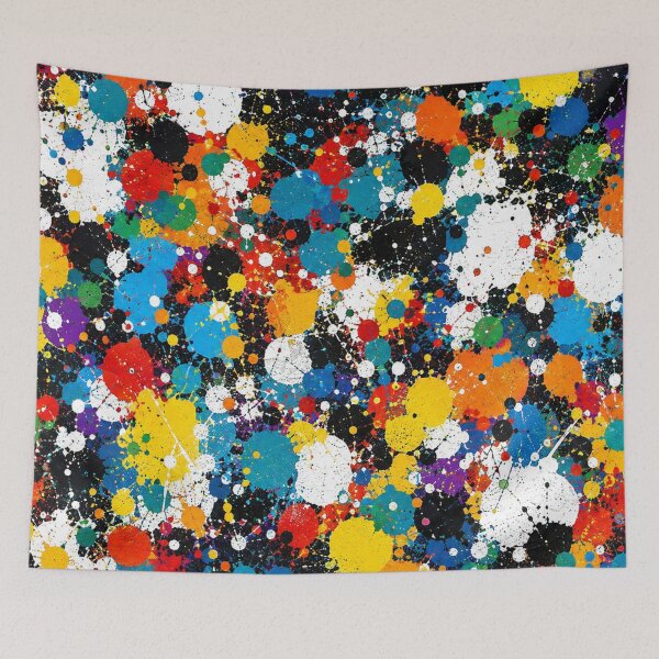 Item preview, Vibrant Spectrum Splatter Action Abstract Art designed and sold by THE SPLATTERED HAUS BY SAGE BANKS.