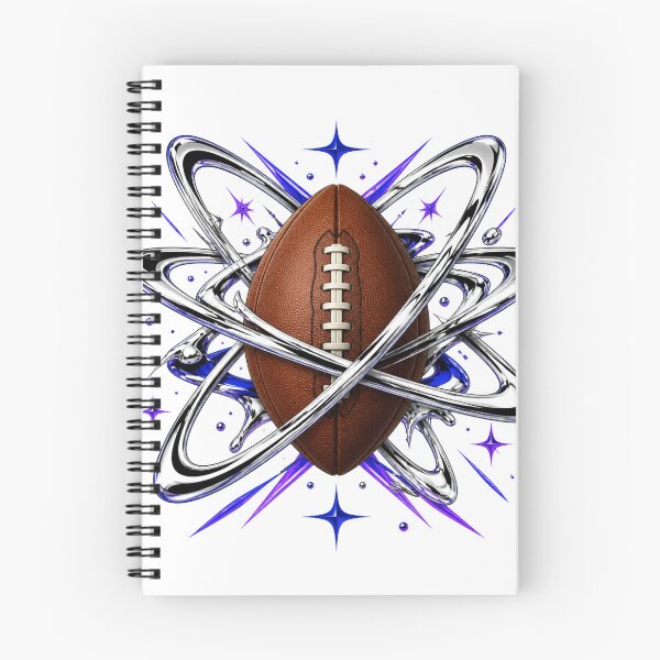 Item preview, Y2K Chrome Orbit Football Quarterback T-Shirt | Futuristic QB Sports Graphic designed and sold by Tarun Thakur.