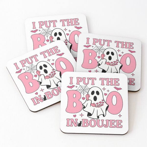 Item preview, I Put The Boo In Boujee Pink Halloween Ghost designed and sold by KroghDs.