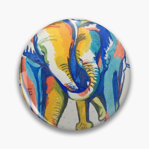 Item preview, Vibrant Multi Coloured Elephants Art Print Boho Nursery Wall Decor designed and sold by BrendaMillenArt.