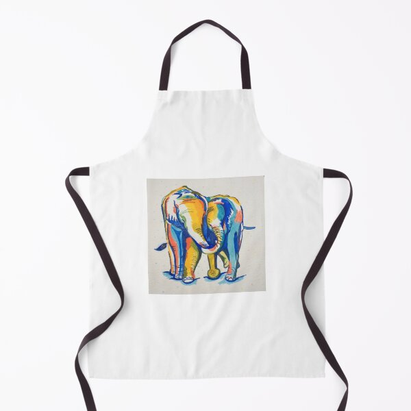 Item preview, Vibrant Multi Coloured Elephants Art Print Boho Nursery Wall Decor designed and sold by BrendaMillenArt.