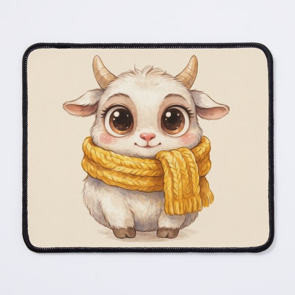 Item preview, Cute Baby Goat in Yellow Scarf – Whimsical Watercolor Animal. designed and sold by SaraSumi.