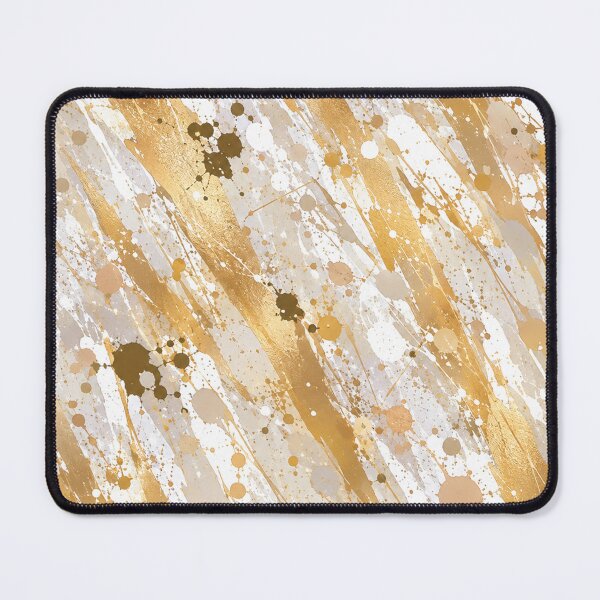Item preview, Luminous Gold and Bronze Splatter Abstract Art designed and sold by THE SPLATTERED HAUS BY SAGE BANKS.