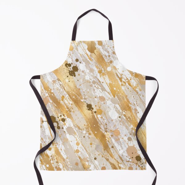 Item preview, Luminous Gold and Bronze Splatter Abstract Art designed and sold by THE SPLATTERED HAUS BY SAGE BANKS.