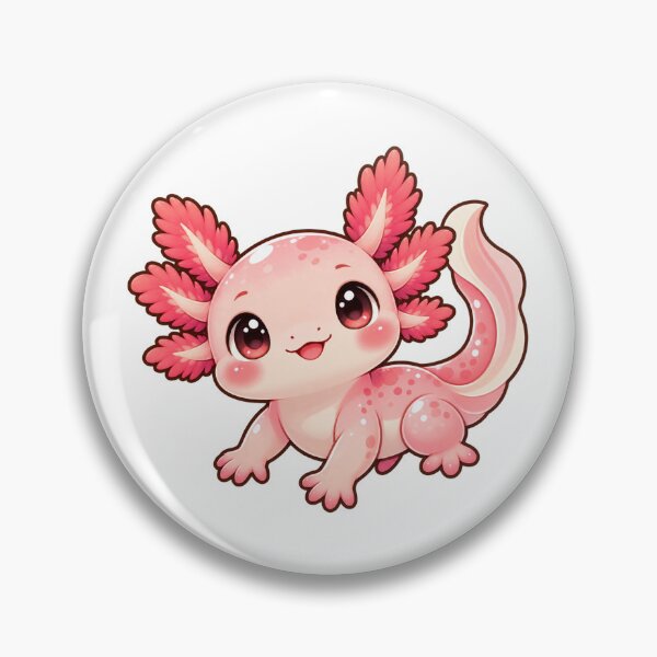Item preview, Cute Kawaii Pink Axolotl designed and sold by Krys-Designs.
