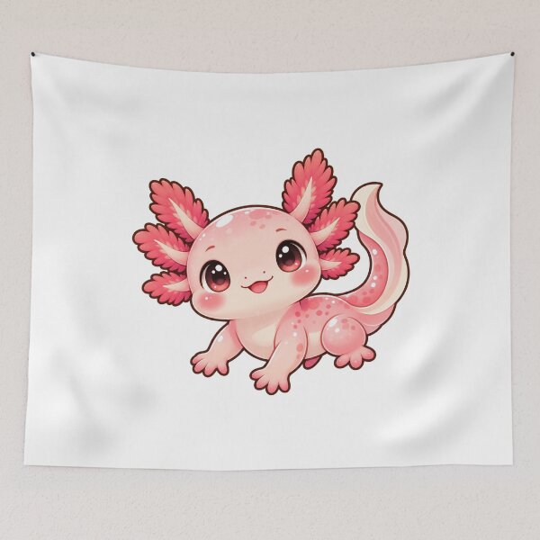 Item preview, Cute Kawaii Pink Axolotl designed and sold by Krys-Designs.