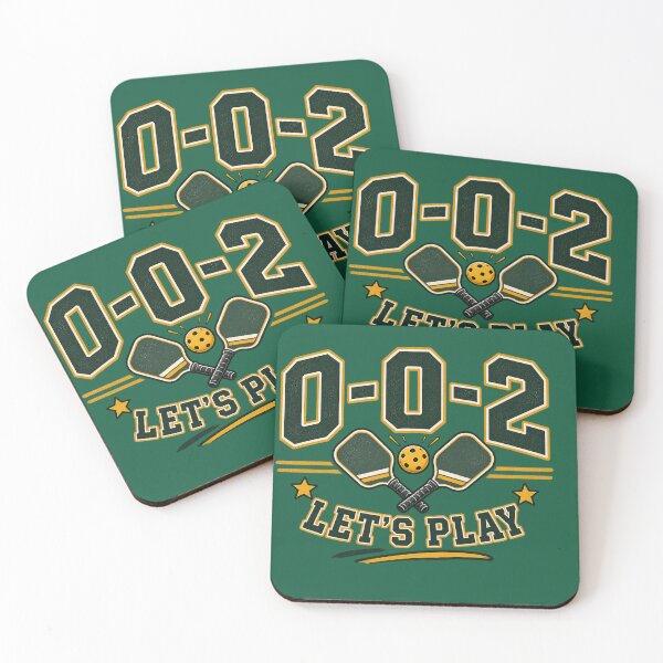 Item preview, 0-0-2 Let's Play Pickleball Funny Vintage Pickleball Serve Score designed and sold by zhivago1980.