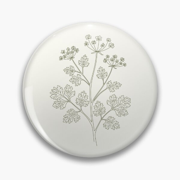 Item preview, Vintage coriander botanical print – Cilantro kitchen wall art designed and sold by CroesCreations.