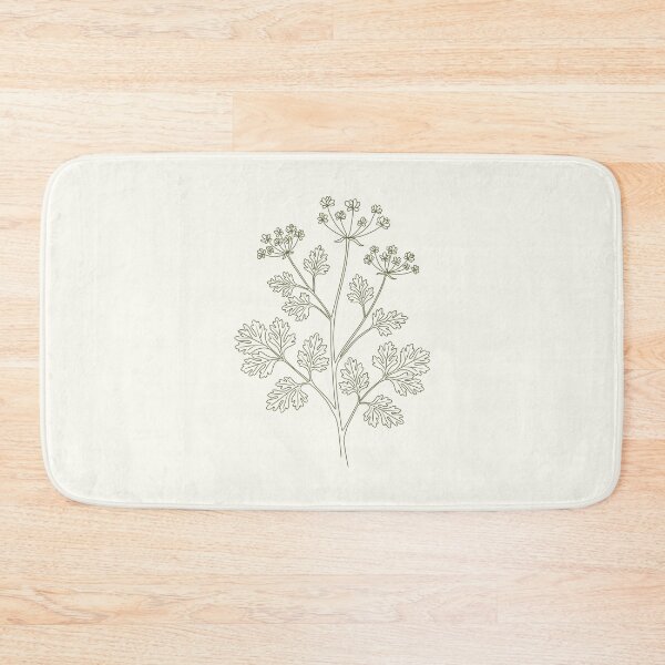 Item preview, Vintage coriander botanical print – Cilantro kitchen wall art designed and sold by CroesCreations.
