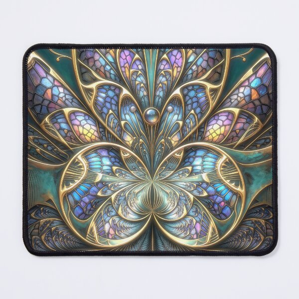 Item preview, Art Nouveau Stained Glass Fractal designed and sold by Frackxion.