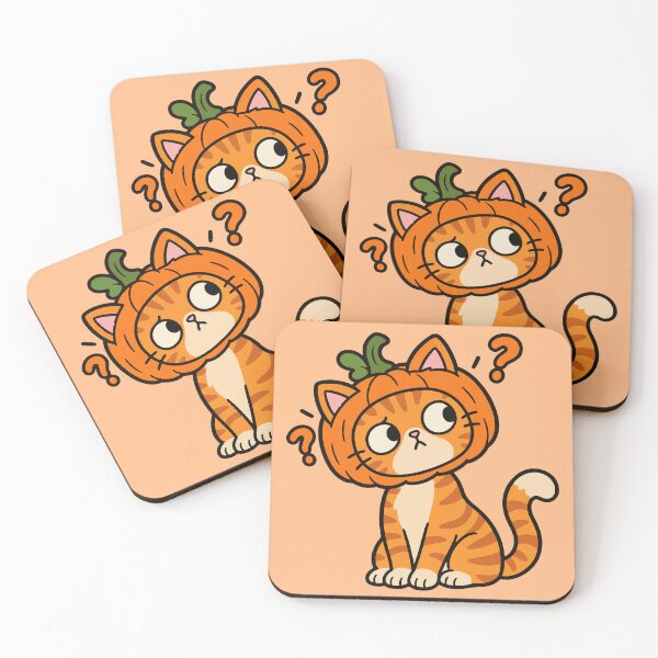 Item preview, Pumpkin Cat – Confused Orange Tabby Halloween Costume designed and sold by MewMade.