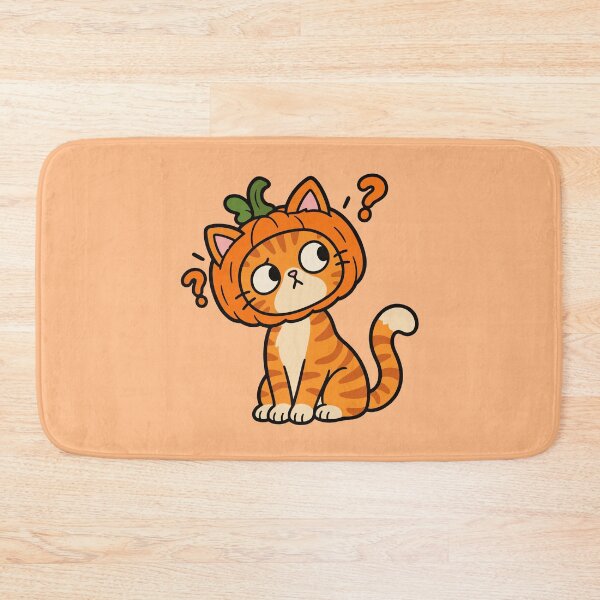 Item preview, Pumpkin Cat – Confused Orange Tabby Halloween Costume designed and sold by MewMade.