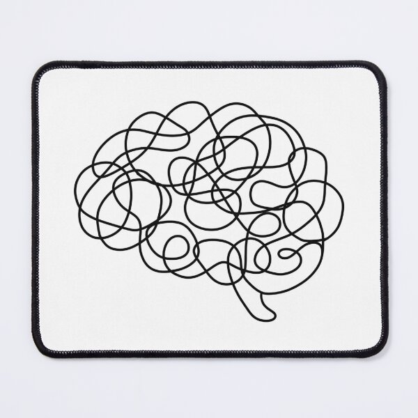 Item preview, Continuous Line Messy Brain Doodle designed and sold by IriArt-Designs.