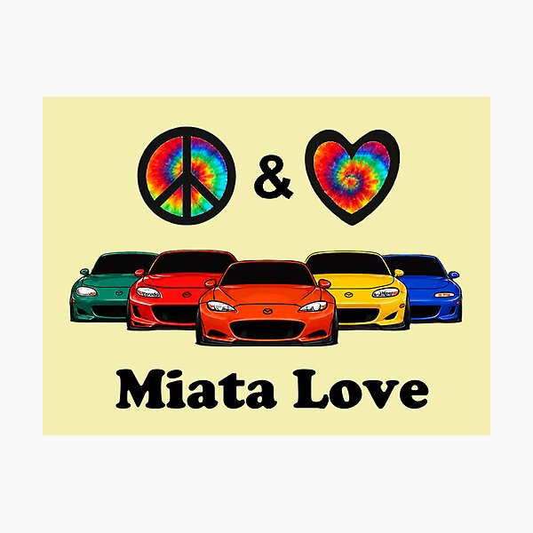 Item preview, Flower Power Miatas designed and sold by MyYata.