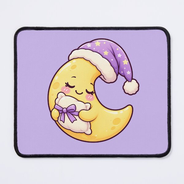 Item preview, Sleepy Kawaii Crescent Moon and Stars designed and sold by Krys-Designs.