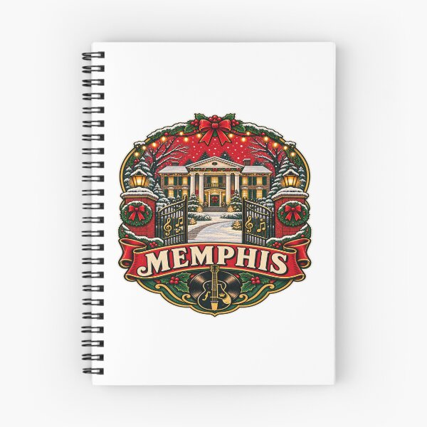 Item preview, Memphis Christmas Graceland Retro Holiday Badge – Vintage Elvis Tennessee designed and sold by Globalcitytees.