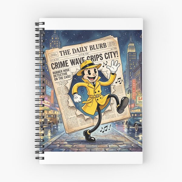 Item preview, 1930s Rubber Hose Detective Breaking News designed and sold by UntoldJukebox.