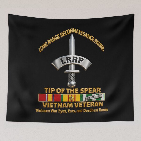 Item preview, LRRP - Tip of the Spear - Vietnam Vet w SVC - Vietnam War Eyes, Ears, and Deadliest Hands designed and sold by Military Insignia Products.