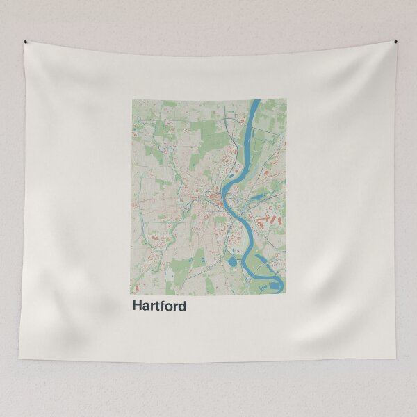 Item preview, Hartford Minimalistic Map Art designed and sold by MapsNerd.