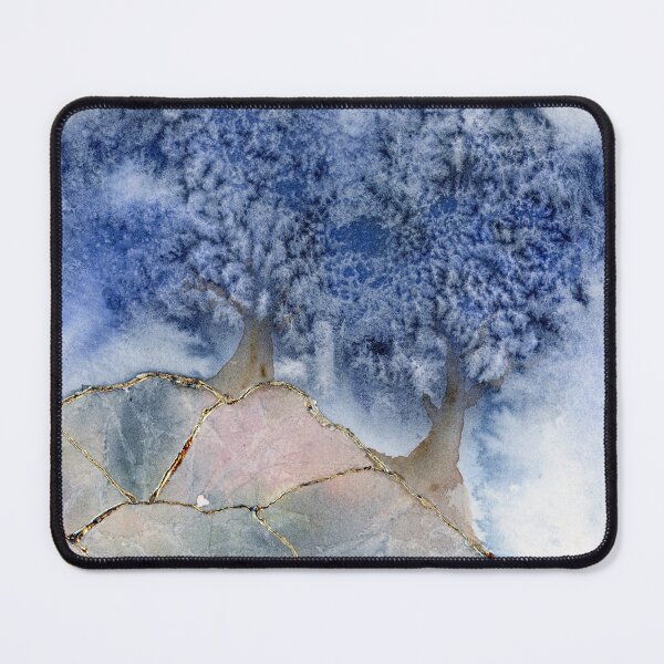 Item preview, Trees on golden rocks designed and sold by plume de souris.
