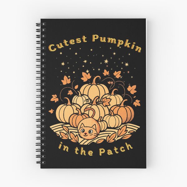 Item preview, Cutest Pumpkin in the Patch Cute Fall Cat & Pumpkins | Light Ink Edition designed and sold by SunandShade.
