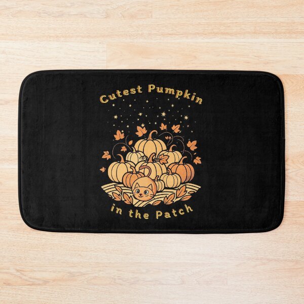 Item preview, Cutest Pumpkin in the Patch Cute Fall Cat & Pumpkins | Light Ink Edition designed and sold by SunandShade.