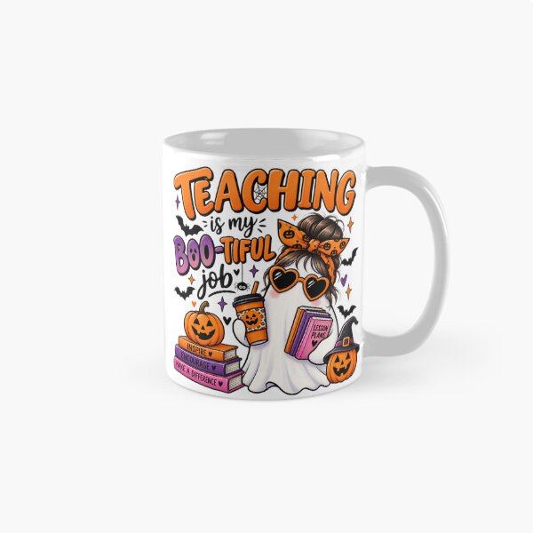 Item preview, Teaching Is My Boo-tiful Job – Cute Halloween Teacher Ghost Design designed and sold by Gallery-yuuna .