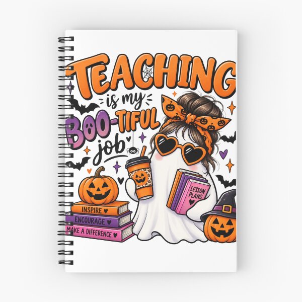 Item preview, Teaching Is My Boo-tiful Job – Cute Halloween Teacher Ghost Design designed and sold by Gallery-yuuna .