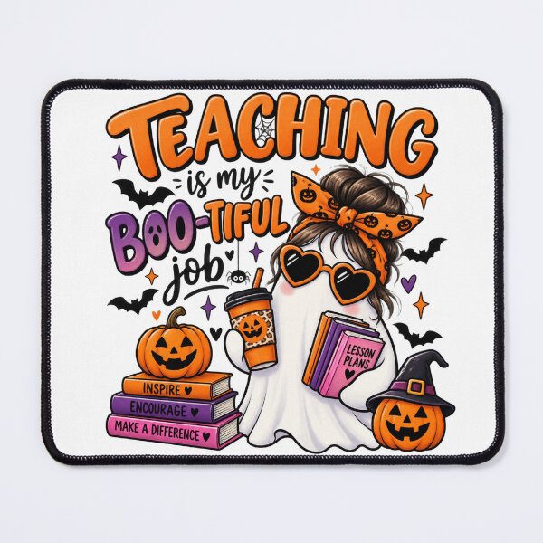 Item preview, Teaching Is My Boo-tiful Job – Cute Halloween Teacher Ghost Design designed and sold by Gallery-yuuna .
