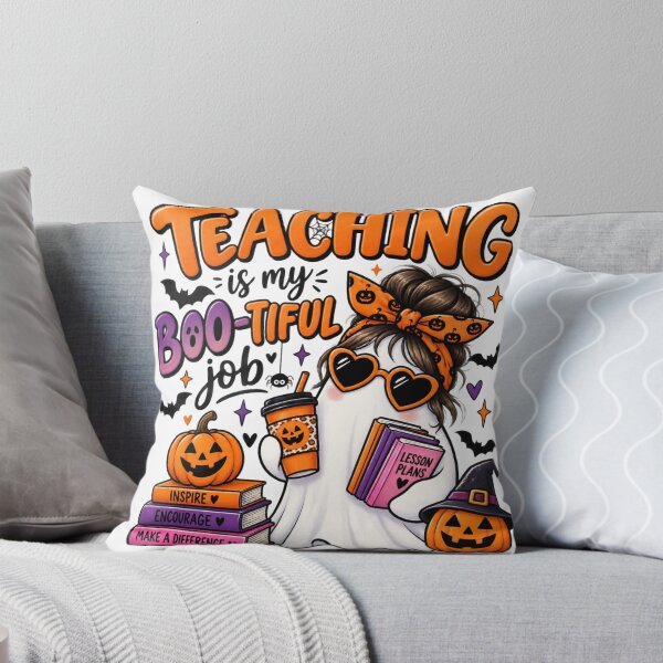 Item preview, Teaching Is My Boo-tiful Job – Cute Halloween Teacher Ghost Design designed and sold by Gallery-yuuna .