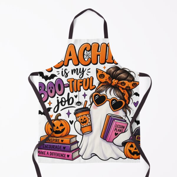 Item preview, Teaching Is My Boo-tiful Job – Cute Halloween Teacher Ghost Design designed and sold by Gallery-yuuna .