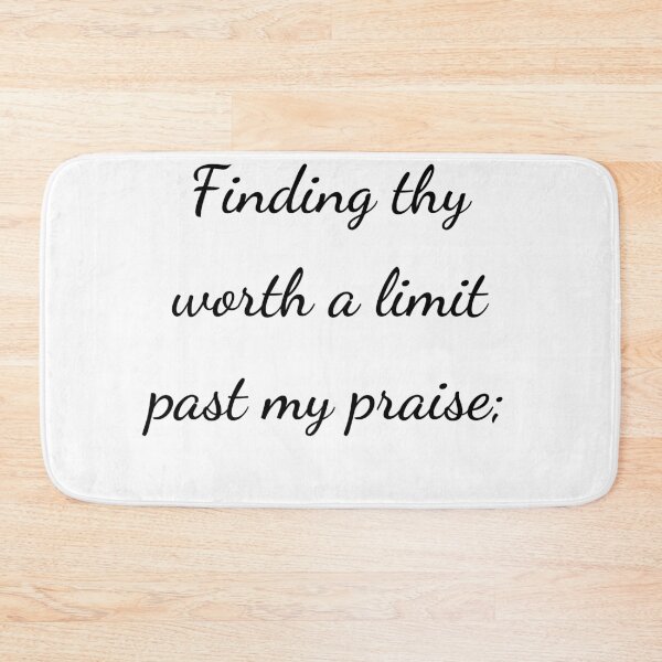 Item preview, “Finding thy worth a limit past my praise;” - handwriting black designed and sold by ariksworld.