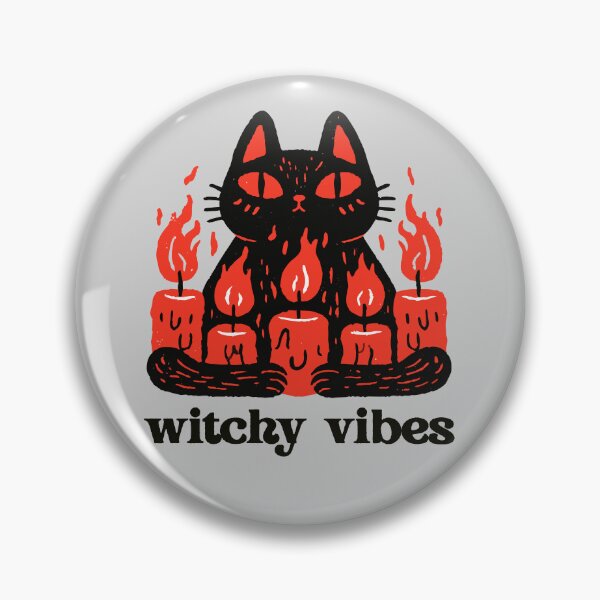 Item preview, Witchy Vibes Black Cat Red Candles Ritual Linocut Graphic T-Shirt designed and sold by Catophile.