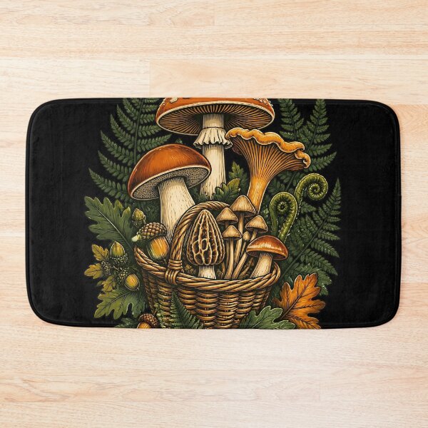 Item preview, Woodland Mushroom Forager Emblem designed and sold by Fun2Fentastic.