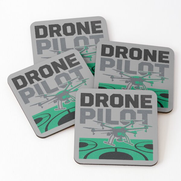 Item preview, Drone Pilot Hexacopter Helipad Landing Pad Distressed Graphic designed and sold by KiwiRider.