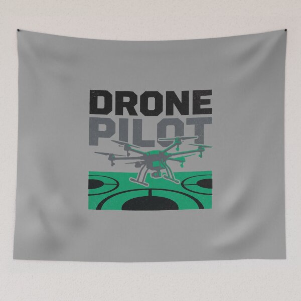 Item preview, Drone Pilot Hexacopter Helipad Landing Pad Distressed Graphic designed and sold by KiwiRider.