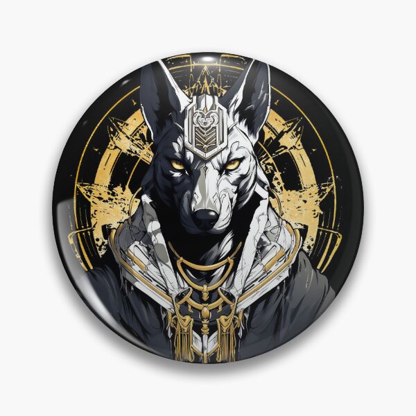 Item preview, Anubis, guerrero egipcio con armadura – Diseño mitológico en negro y dorado designed and sold by Grapyziip.