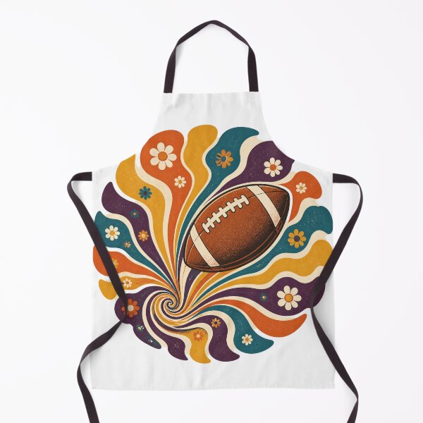 Item preview, Retro Groovy Spiral Football Quarterback | Vintage QB Sports Graphic designed and sold by Tarun Thakur.
