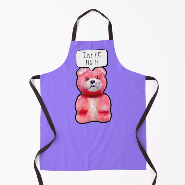 Item preview, Tiny but Fighty - cute pink teddy bear designed and sold by TurquoiseChicken.