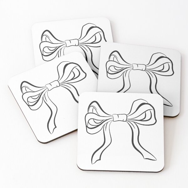 Item preview, Elegant coquette Bow Ribbon Line Art Illustration, Hand Drawn Outline designed and sold by CHERRY--SHOP.