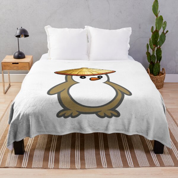Item preview, Pippo Penguin with Japanese Kasa – Cute Cartoon Penguin Character designed and sold by Pippo-Penguin.